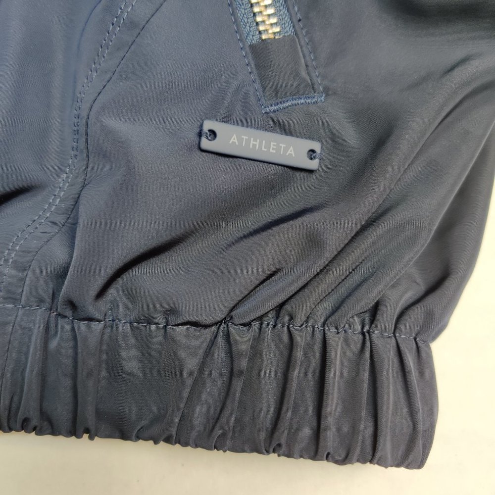 ATHLETA $128 Chill Bomber Jacket Navy Blue Small - Picture 4 of 12
